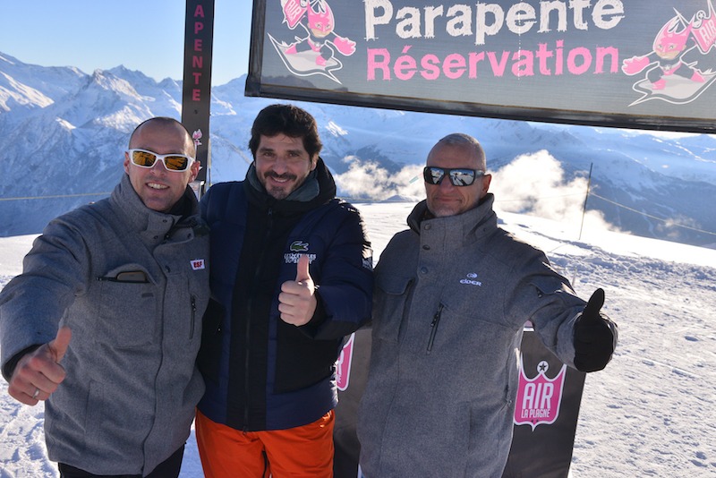 Paragliding flight with Patrick Fiori