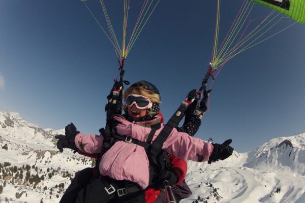 Air-Tarentaise-parapente-vol-decouverte-hiver-Air-La-Plagne