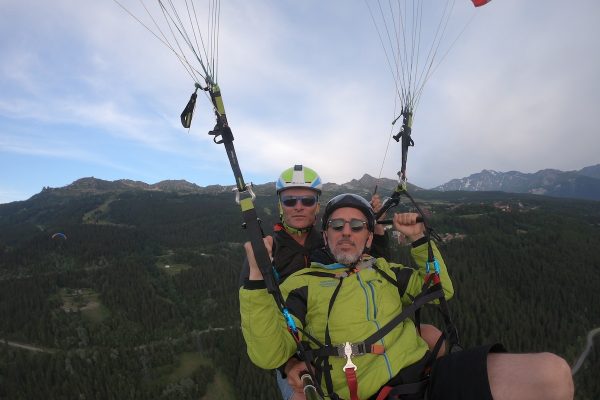 Paragliding flight with Gad Elmaleh
